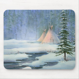 PEACEFUL TIPI by SHARON SHARPE Mouse Pad