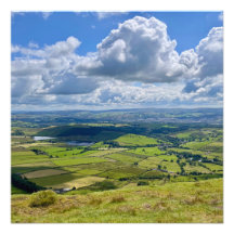 Peaceful view from Pendle Hill…