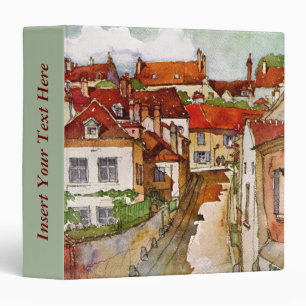 Peaceful Village Art Avery Binder