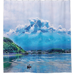 Peaceful Watercolor Japanese Art Design