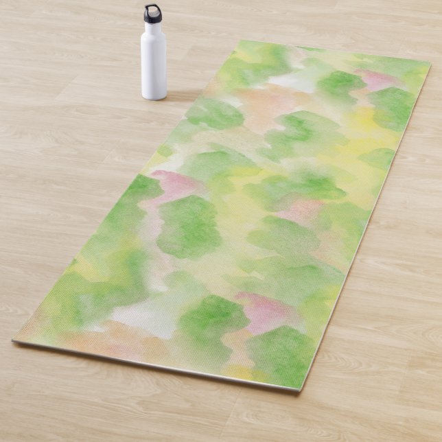 Peaceful Watercolor Yoga Mat (In Situ)