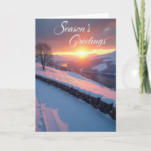 Peaceful Winter Christmas Card