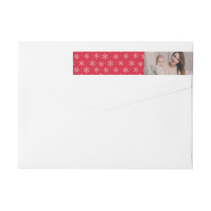 Peaceful Winter   Holiday Photo Wrap Around Label