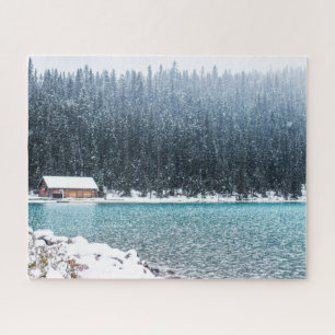 Peaceful Winter (Lake Louise) Jigsaw Puzzle
