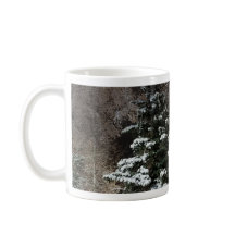 Peaceful Winter Night Trees Coffee Mug