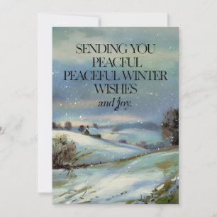 Peaceful Wishes - Christmas Card
