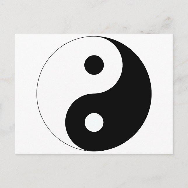 Peaceful Yin Yang Postcard (Front)