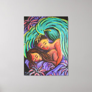 Peacefully Dreaming Couple Canvas Print