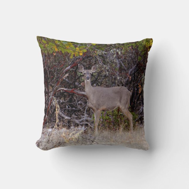 Peacefully... Throw Pillow (Front)