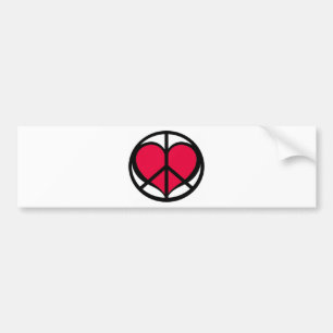 PeaceLove Bumper Sticker