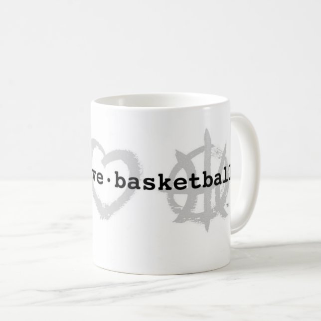PeaceLoveBasketball Mug (Front Right)