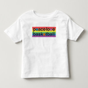 PeaceLoveBasketball PRIDE Toddler Jersey T-Shirt 