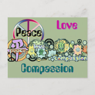 peacelovecompassion postcard