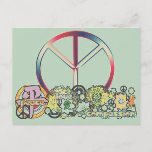peacelovecompassion postcard