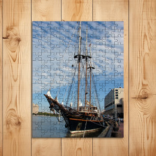 Peacemaker Tall Ship Moored in Savannah GA Jigsaw Puzzle