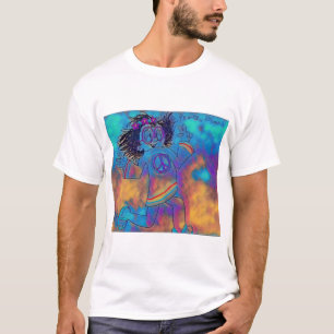Peaceman goes for a run T-Shirt