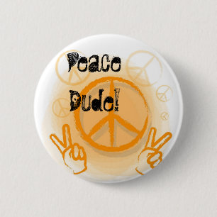 Peaces sign 2 inch round button
