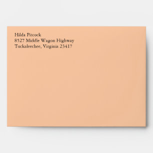 Peach A7 5x7 Enveloppes préadressées personnalis