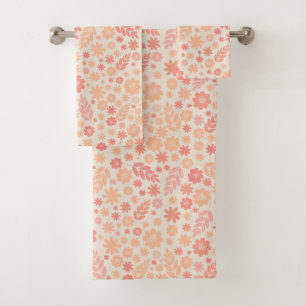 Peach Airy Fleur sauvage Meadow Motif