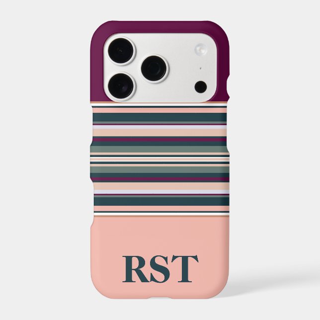 Peach and Green Stripes (Back)
