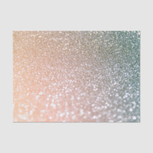 Peach and Grey Sparkle Glamour Glitter Tissue Paper