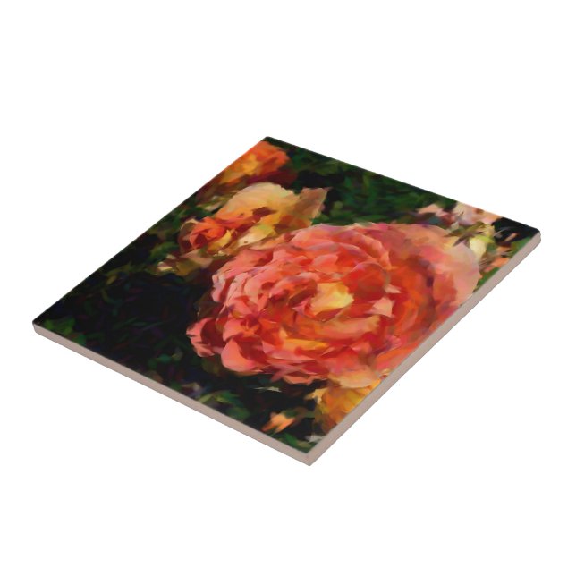 Peach And Orange Products Tile (Side)