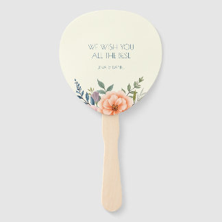 Peach and Petal Dream Hand Fan