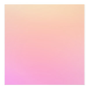 Peach and pink gradient photo print