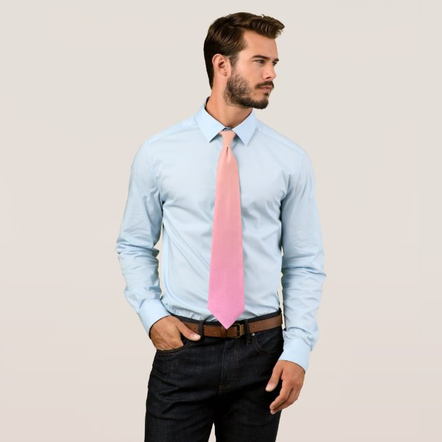 Peach and pink gradient tie (In Situ)