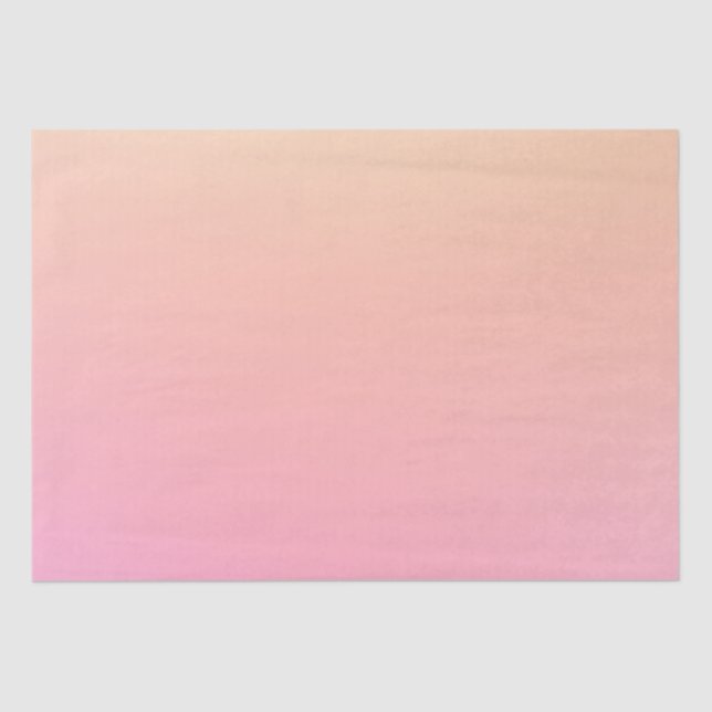 Peach and pink gradient tissue paper (Front)