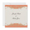 Peach and Sage Elegant Scroll Wedding Invitation