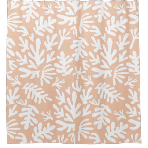 Peach and white abstract boho Modern Pattern