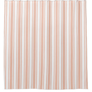 Peach and white candy stripes