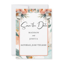 Peach and White Floral