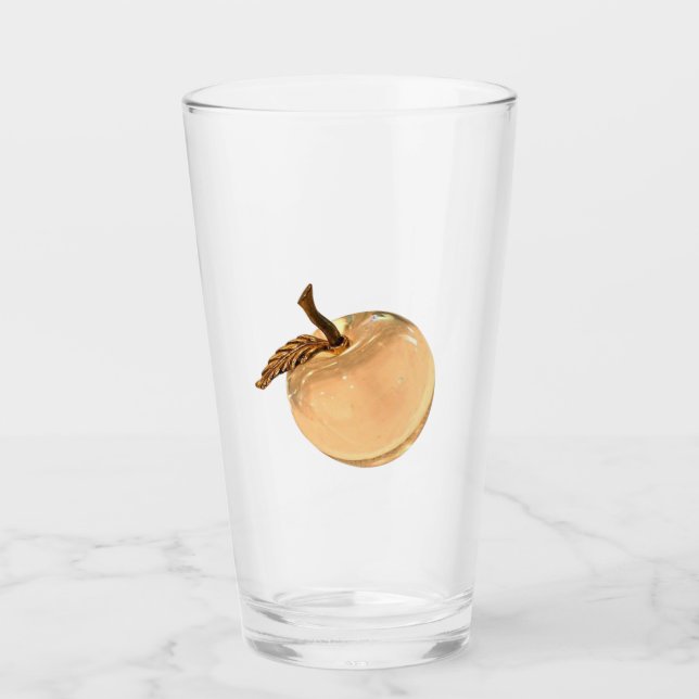 Peach apple Glass (Front)