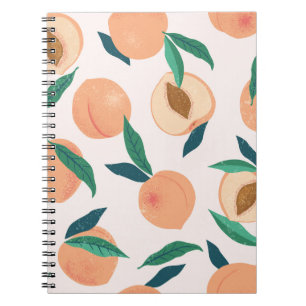 Peach Apricot: Tropical Seamless Pattern. Notebook