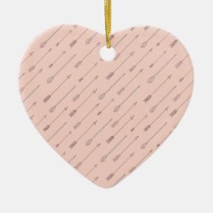 Peach Arrows Ceramic Ornament