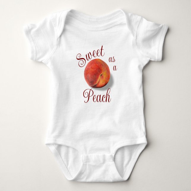 Peach Baby Bodysuit (Front)