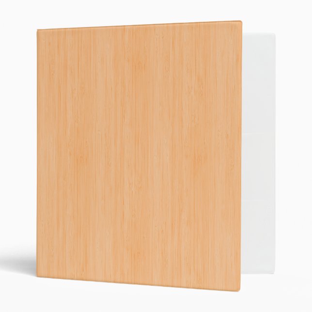 Peach Bamboo Wood Grain Look Binder (Front/Inside)