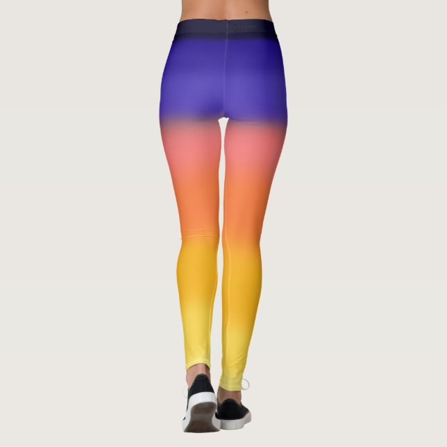 Peach Beach Leggings (Back)
