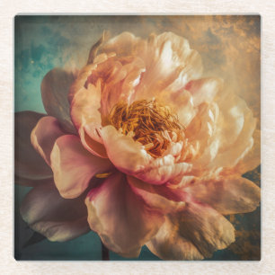 Peach Beauty  Glass Coaster