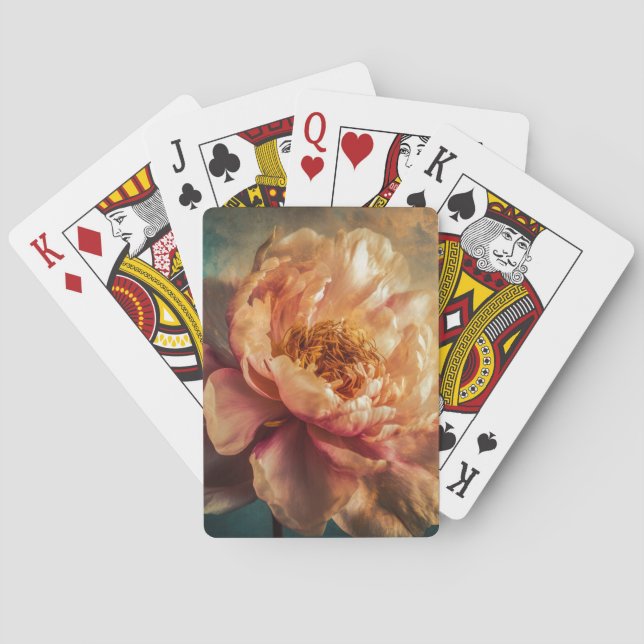 Peach Beauty  Playing Cards (Back)