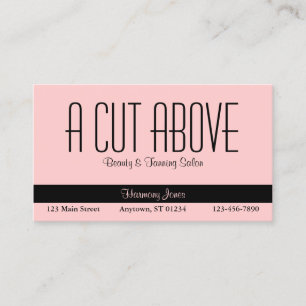 Peach Beauty Salon Appointment Card