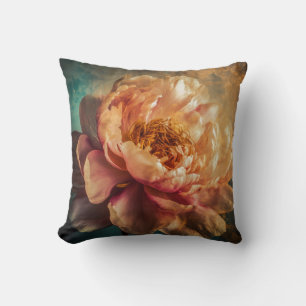 Peach Beauty Throw Pillow