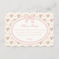 Peach Beige Vintage Fancy Floral Share Recipe