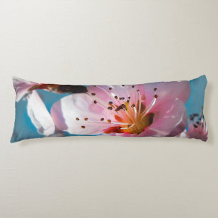 Peach Blossom Branch and Blue Sky Body Pillow