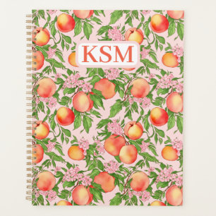 Peach Blossom Monogram Day Planner