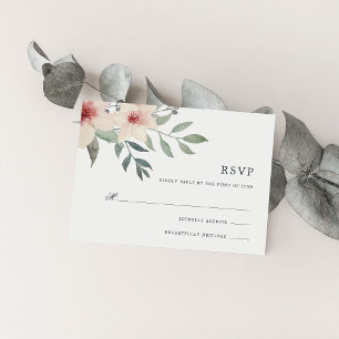 Peach Blossom RSVP Card