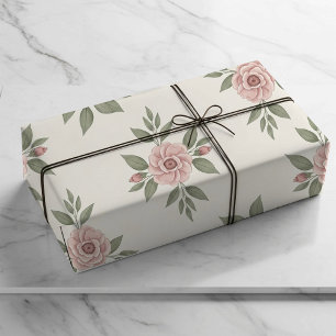 Peach Blossom Scatter Wrapping Paper