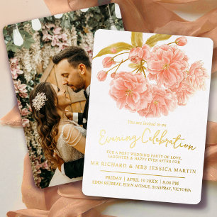 Peach blossom spring evening celebration gold 